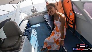 Rented a boat for a day and had sex on it with