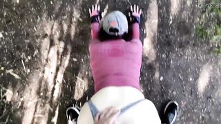 snatch with mouth fucks and sucks a stranger penis in the park