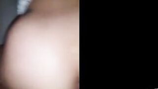 Wet amateur girl from behind