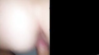 Wet amateur girl from behind