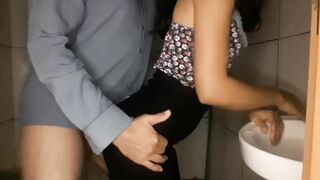 I ate my erotic friend.into the market toilet!