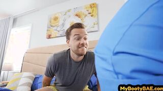 Heavy breasted Goddess deep throat fuck after pussynailing