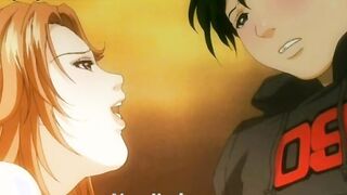 Hentai student meets busty Milf at home