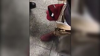 Fun in public bathroom