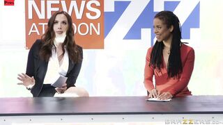 Bitchy Broadcasting Movie With Chanel Preston, Kira Noir - Brazzers Official
