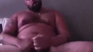 Handsome Popper Bear Self Facial Cumshot