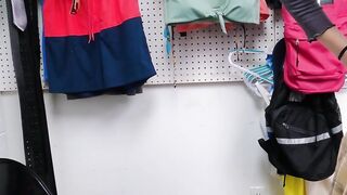 Teen nerd begging on a guards big cock