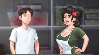 Summertime Saga - Boss's fiance gets gang bang ( Maria scenes)