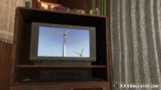 Sexy Aunt MILF 3D Handjob XXX Family Animation