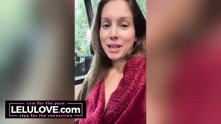 LONG creampie with a bow then behind the scenes of Xmas party and XXXmas fun - Lelu Love
