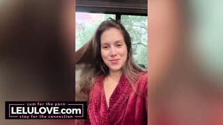 LONG creampie with a bow then behind the scenes of Xmas party and XXXmas fun - Lelu Love