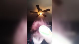 Sucking Off a long sex toy