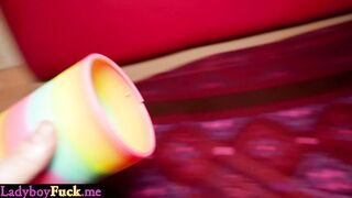 Big ass transgender bareback anal sex