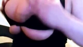 Messy Big Tit Dildo Tease