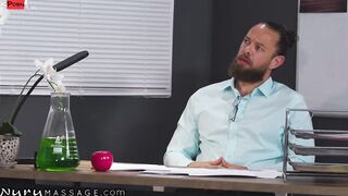 Crazy Bombshell Teases Her Teacher's Penis