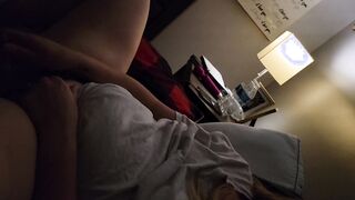 Having Fun with my snatch before bed