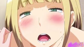 Anime / turned on lovers secluded public