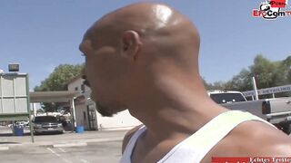 Hairy blonde hoe with small natural titties getting her first big black dick