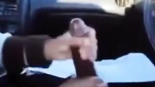 BBC gets a handjob in the car 2
