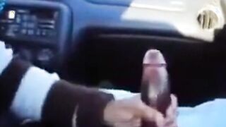 BBC gets a handjob in the car 2