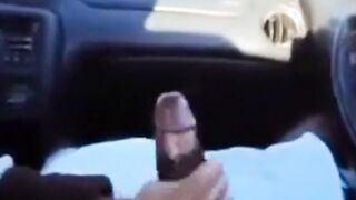 BBC gets a handjob in the car 2