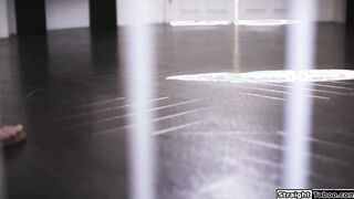 Petite brunette is fucked by stepcousin