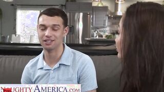 Russian mom Crystal Rush takes over a young hung dick