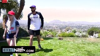 Cute Blonde Hot Needs Baseball Lessons But Instead Her Gigantic