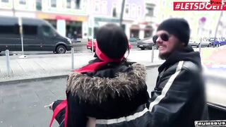 BUMSBUS - German Dark Hair Hümerya Ophelia Surprised And Plowed! Hard - LETSDOEIT