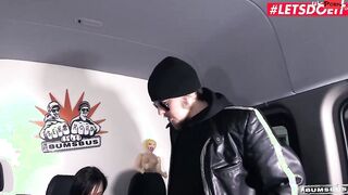 BUMSBUS - German Dark Hair Hümerya Ophelia Surprised And Plowed! Hard - LETSDOEIT