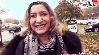 Long Boobed inked German woman pick up online for outside Sex