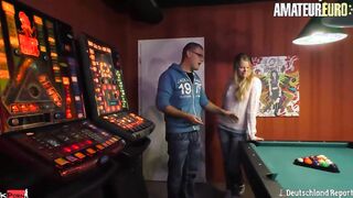 DEUTSCHLANDREPORT - Gigantic Ass Blonde Is In The Mood For Beauty Sex Into The Game Room - AMATEUREURO