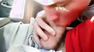 Cutie swallows a backseat load