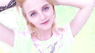 Skinny angel gets her teen pussy fucked in studio