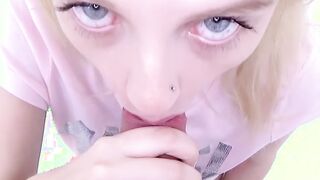 Skinny angel gets her teen pussy fucked in studio