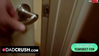Dad Crush - Perv Stepdad Spies On His Teenie Stepdaughters