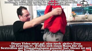 Ugly German fat chubby chick next door tries first porn