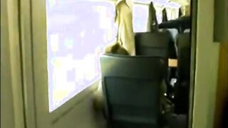 Geile blonde MILF hat Sex in der Bahn