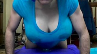 Cum in wet VIctoria's Concealed panties by shemale