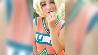 Himiko Toga Cosplay outdoors