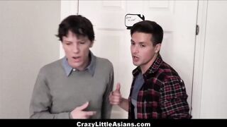 Petite Asian 19 Yo Pizza Delivery Women Ember Snow Stuck In