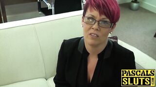 Bondage redhead Bree dominated rough before getting a facial