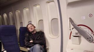 Draghixa public fellatio on a plane, upscaled to 4K