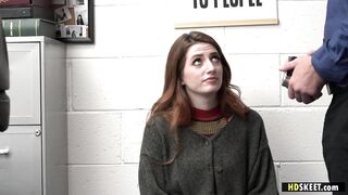 Jack Vegas strip searches and fucks shoplifter Aria Carson