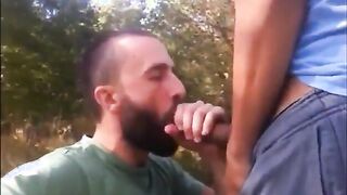 OUTDOOR FUCKING SUCKING CUM