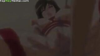 Hentai small housewife gets tied and fucked