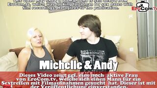 German chubby blonde gf – couple’s first casting