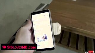 SisLovesMe - Little Asian Bounces Her Booty On A Big Dick