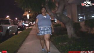 Fat chubby ebony bimbo with gigantic natural titted want the big black cock