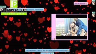 Tricky man seduce sexy young wife in the chat
